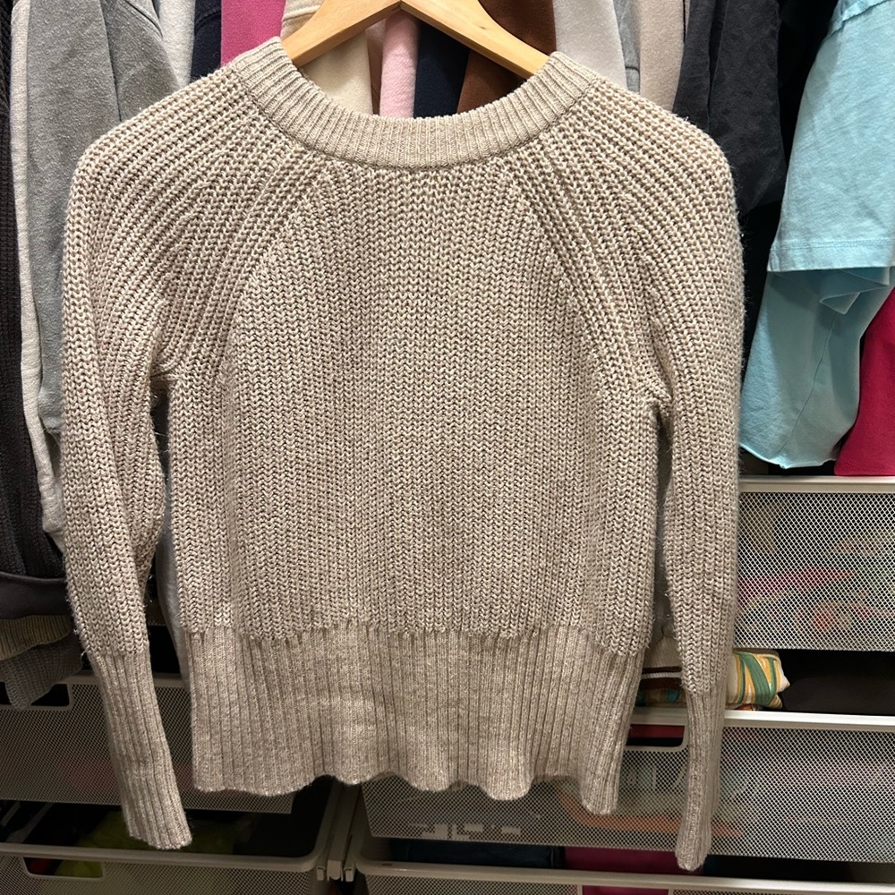 Chunky Knit Beige Sweater
